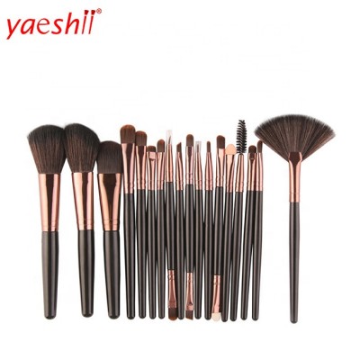 Yaeshii 2020 animal hair flat eyeshadow makeup brush 18 pcs cosmetic beauty tools girl face brush