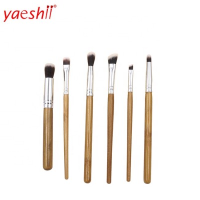 Yaeshii 2020 Beauty Products 6pcs Synthetic Hair Cosmetic makeup Brush Set Bamboo face brush