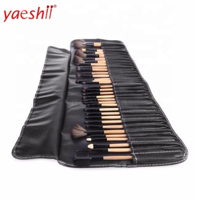 Yaeshii 2019 Professional 32 PCS Pro Makeup Cosmetic Brushes Wood Brushes Kit Brush Set