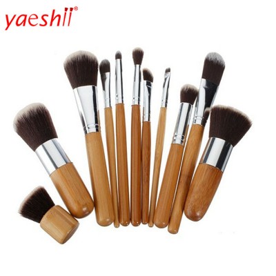 yaeshii 11pcs kiss beauty makeup brush Nature Synthetic Hair Brush Material and Foundation Use cosmetic brush